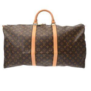 LOUIS VUITTON Monogram Keepall Bandouliere 60 Brown
